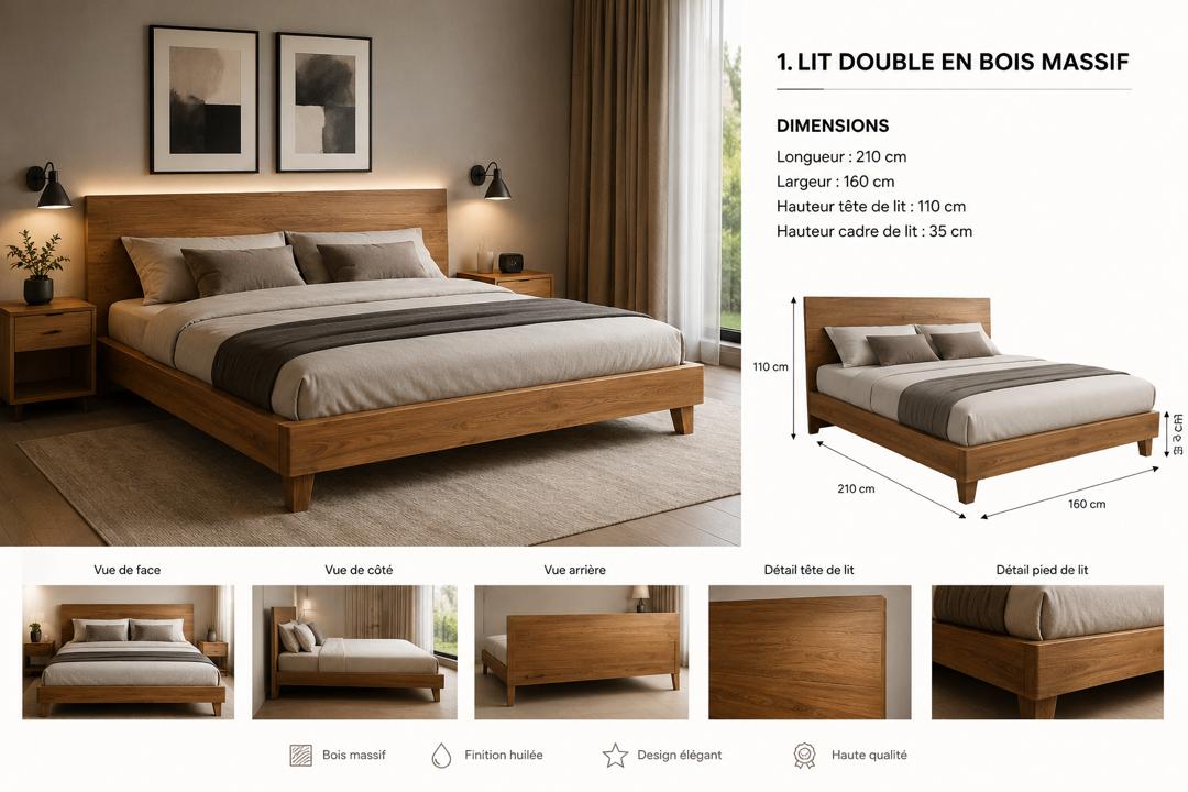 Lit en bois