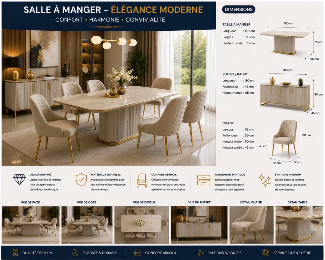 Salle à magner - élégance moderne