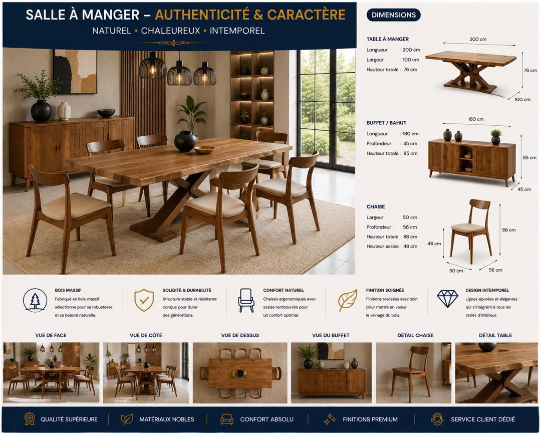 Salle à magner - authenticité & caractere